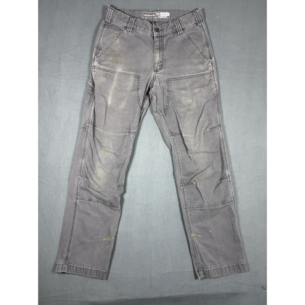 Carhartt Full Swing Relaxed Fit Double Knee Workwear Pants 30x30 Grey 102812